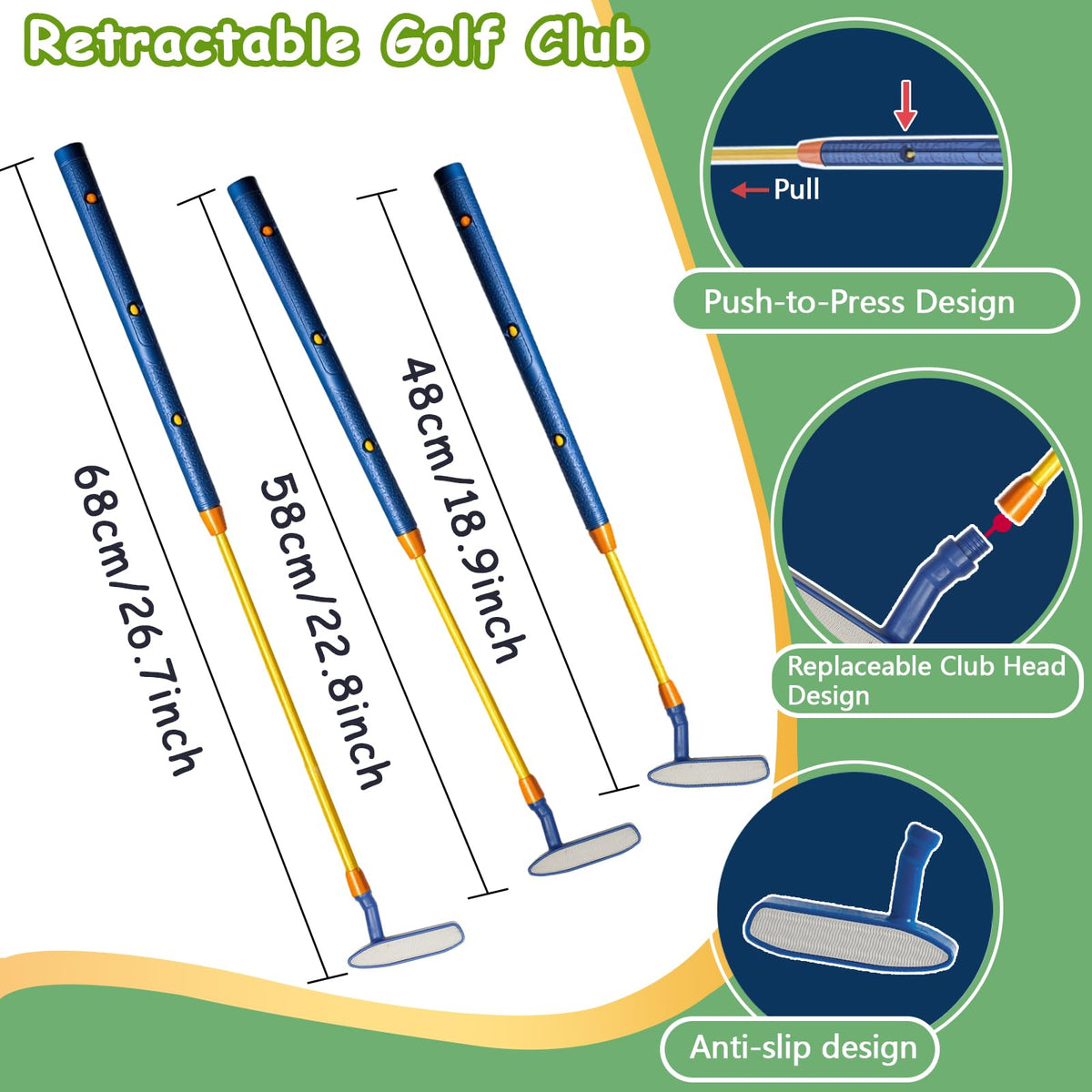 POWCAVA launch pads facilitate easy learning of putting and chipping