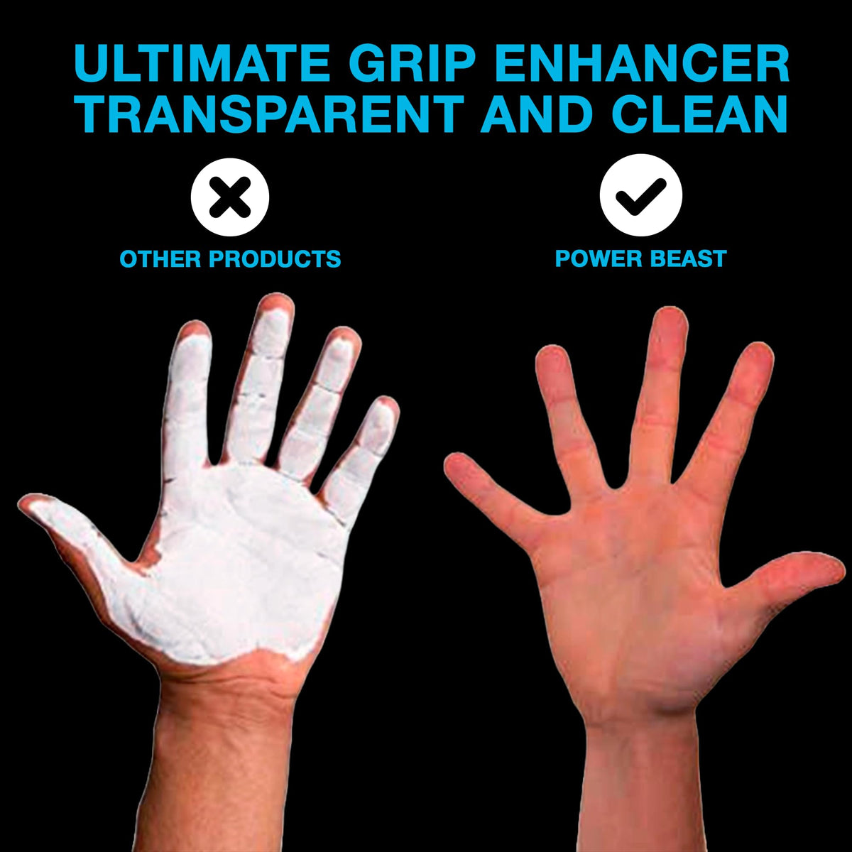 Power Beast extreme grip in use for tennis, golf, or dance practice.