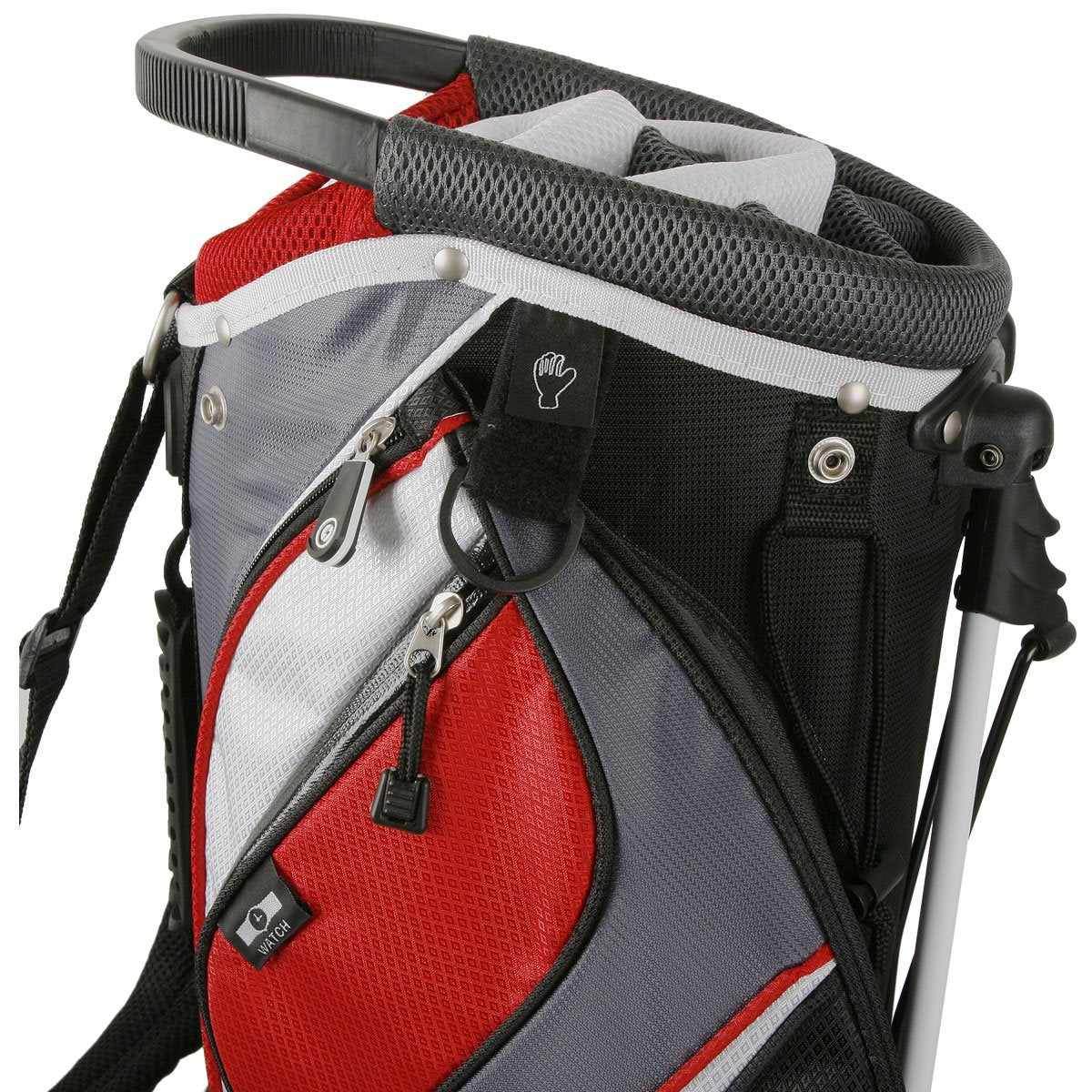 Powerbilt Dunes 14-Way stand bag with top dividers and graphite-friendly layout.