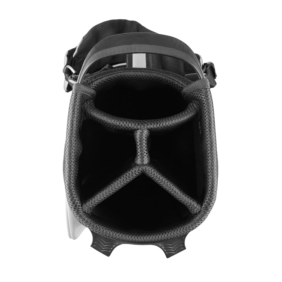Powerbilt Dunes 4.5 full-bag view in white and black showing lightweight design