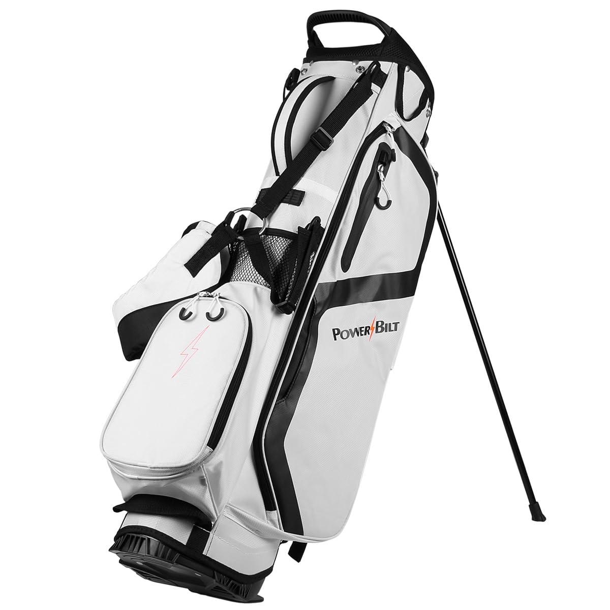 Powerbilt Dunes 4.5 top-view with organized 4-way top for quick on-course access