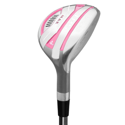 Powerbilt Blackout Max 4 Hybrid head displays forged alloy durability and precision for women players