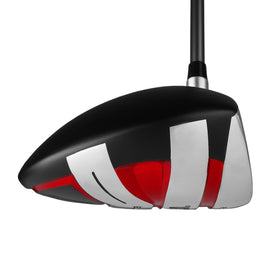 Powerbilt retro-style headcover included with bold black and red styling.