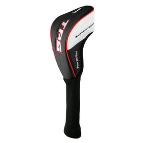 Powerbilt TPS Supertech head cover protecting the club between rounds.