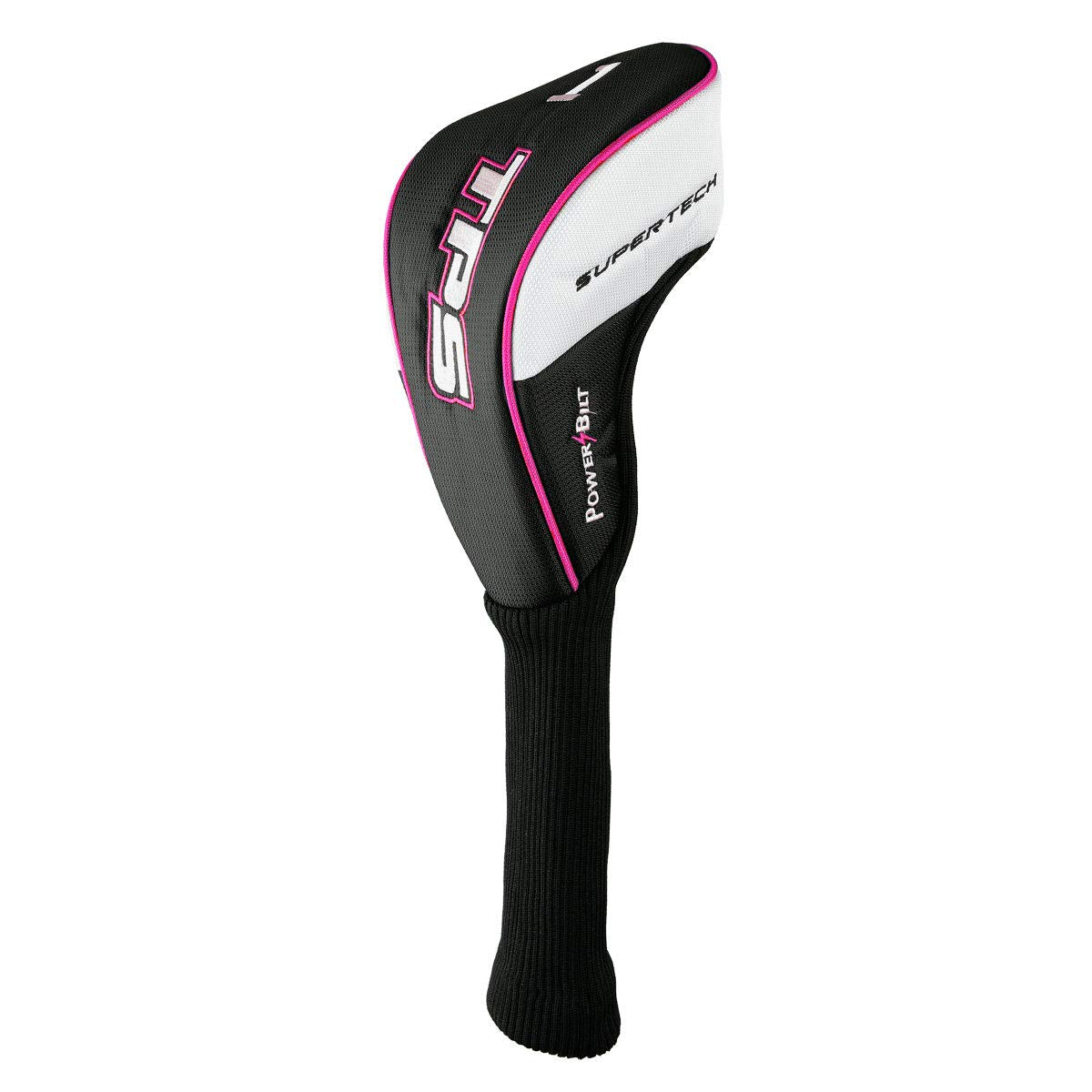 PowerBilt TPS Supertech women's driver headcover included for secure transport.