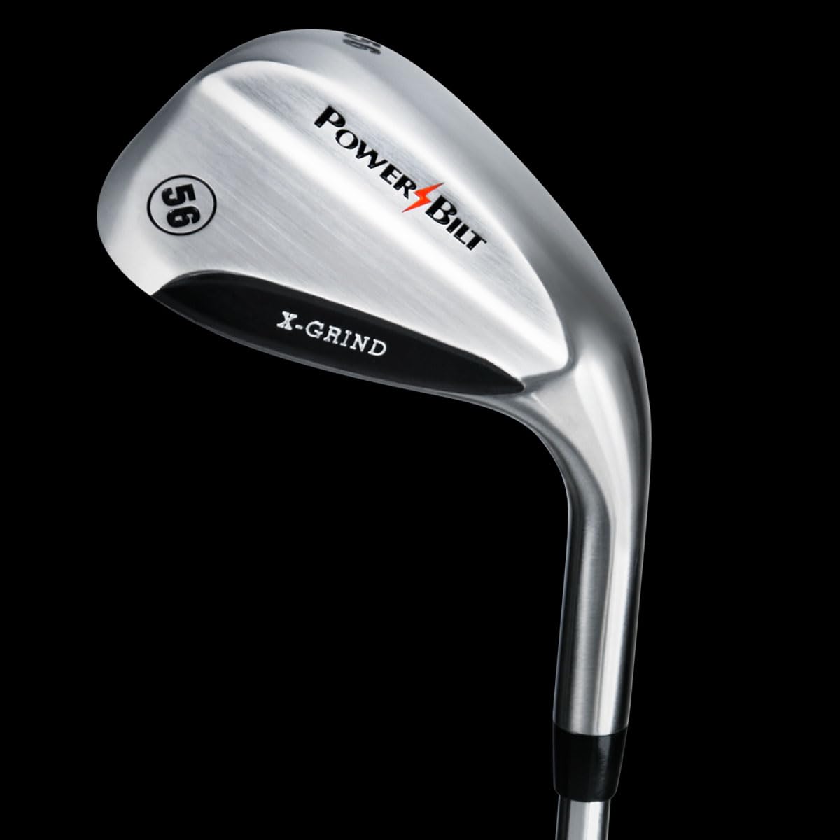 Powerbilt X-Grind 56° sand wedge enhances bunker play with versatile grind.