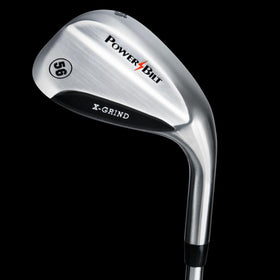 Powerbilt X-Grind 56° sand wedge enhances bunker play with versatile grind.