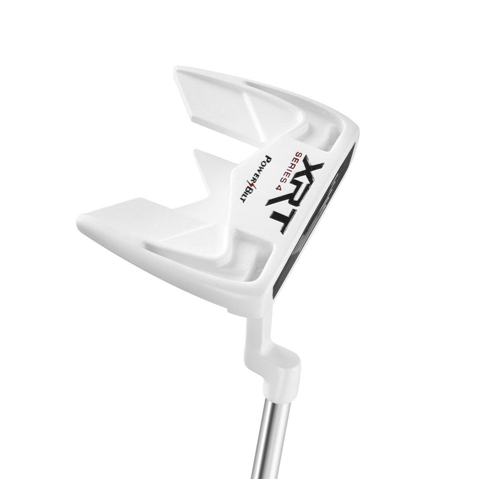 Powerbilt XRT Series 4 nano white mallet putter visual 1: stable MOI for accurate rolls