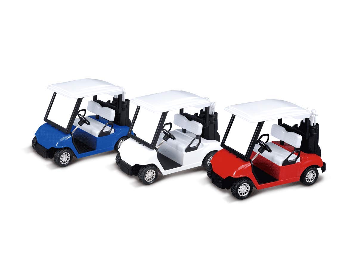 PowerTRC mini golf carts as cake toppers for themed celebrations.