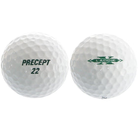 Precept recycled golf balls mix pack front view showing varied models for practice
