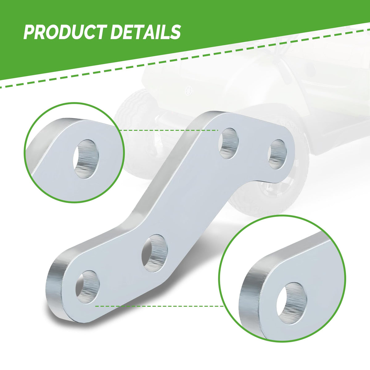 Precise machining and fit for smooth steering on select Yamaha golf carts.