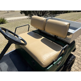 Prefer Warehouse Yamaha G22 front seat cover in tan, UV-resistant and DIY-friendly install.