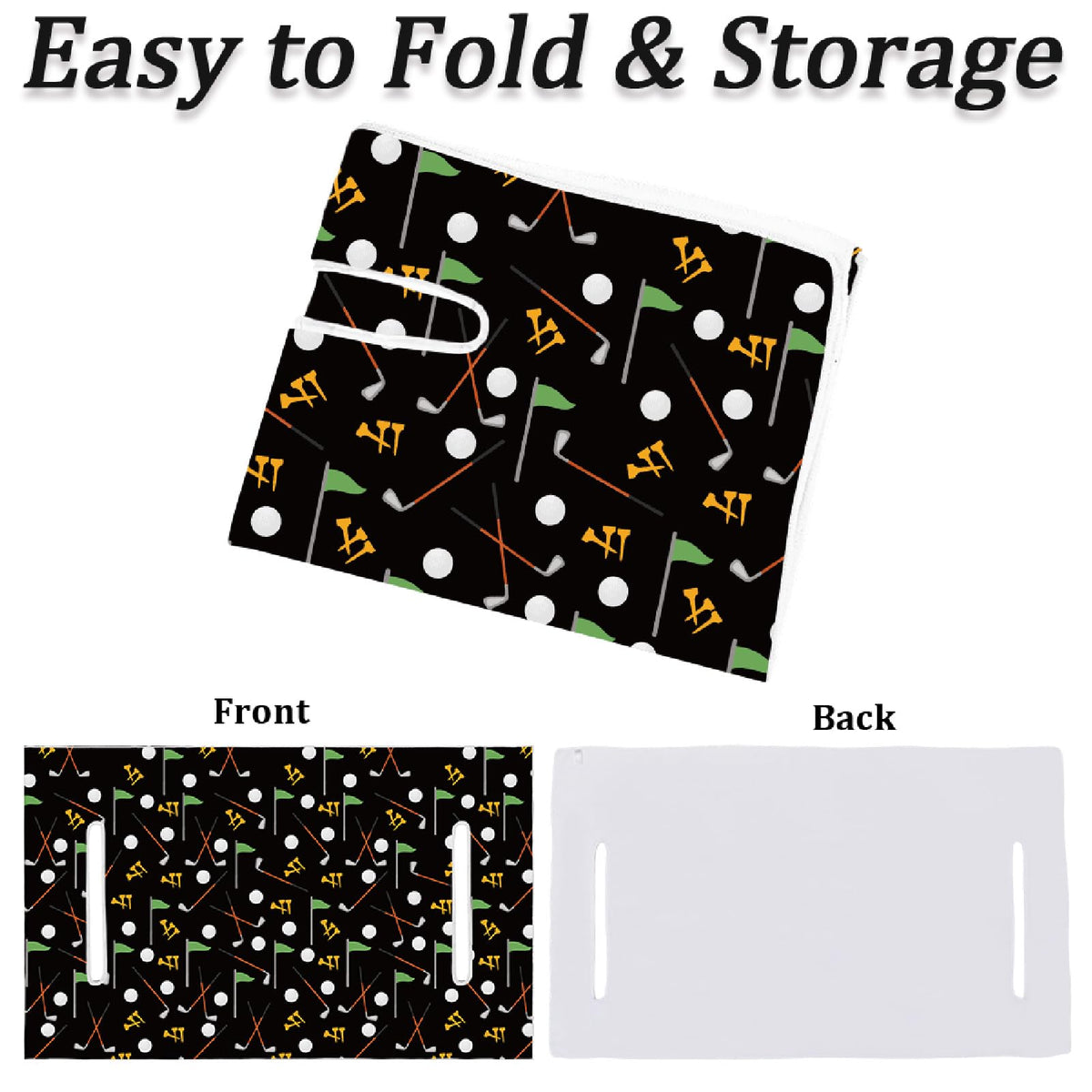 PRESSINART black sports pattern adds stylish protection for club cars