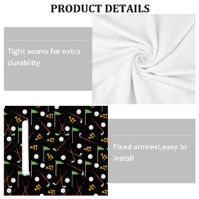 INSTALLATION-friendly cover with two holes fits armrests securely and prevents slipping
