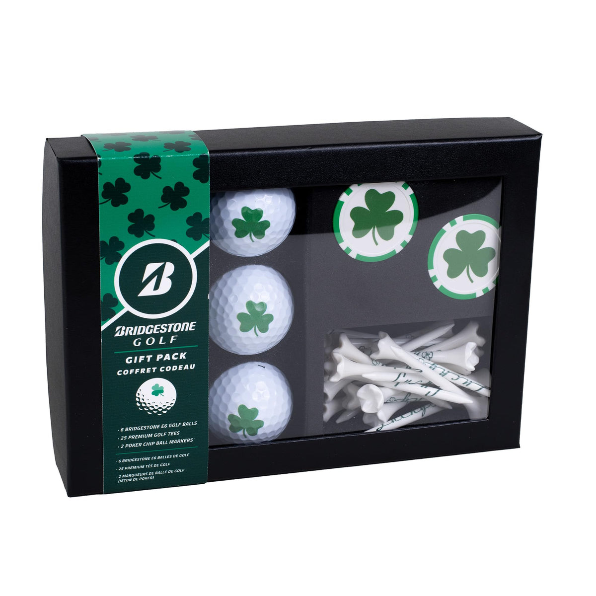 PrideSports poker chip markers with Shamrock logo for easy ball placement on greens.