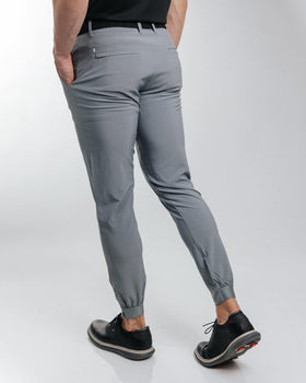 Primo Golf Jogger elastic ankle zippers for a streamlined fit.