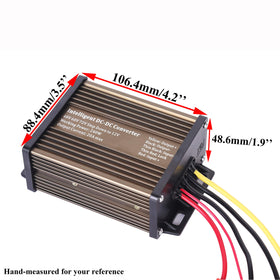 Pro Chaser DC-DC converter top view highlighting rugged aluminum housing