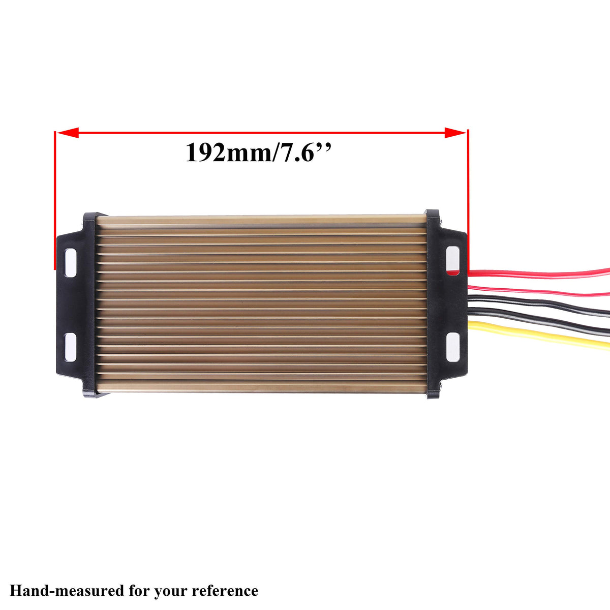 Pro Chaser regulator installed on a scooter or cart, illustrating compact power conversion.