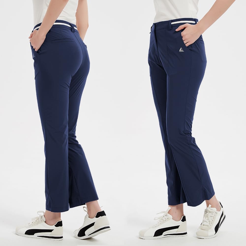 Pro X Gear women's golf pants 4‑way stretch fabric enables full range of motion.