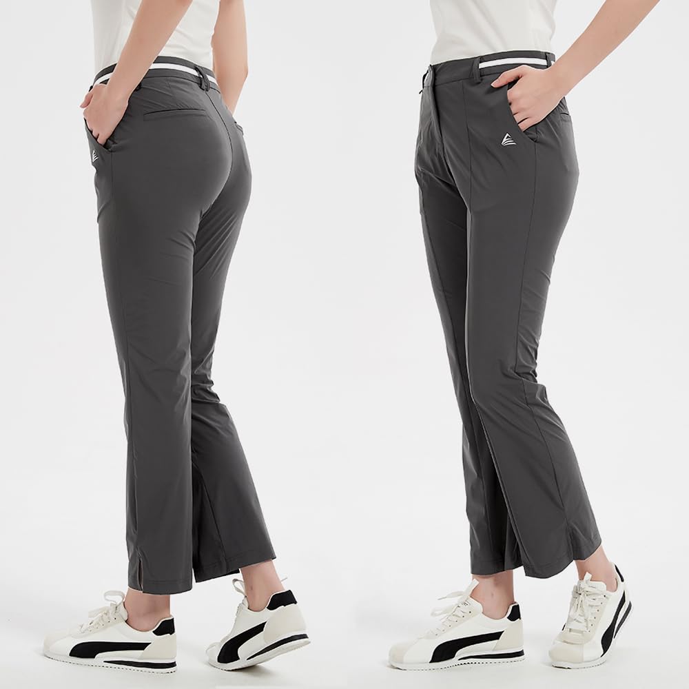 Pro X Gear women's golf pants bottom slit design adds style and mobility