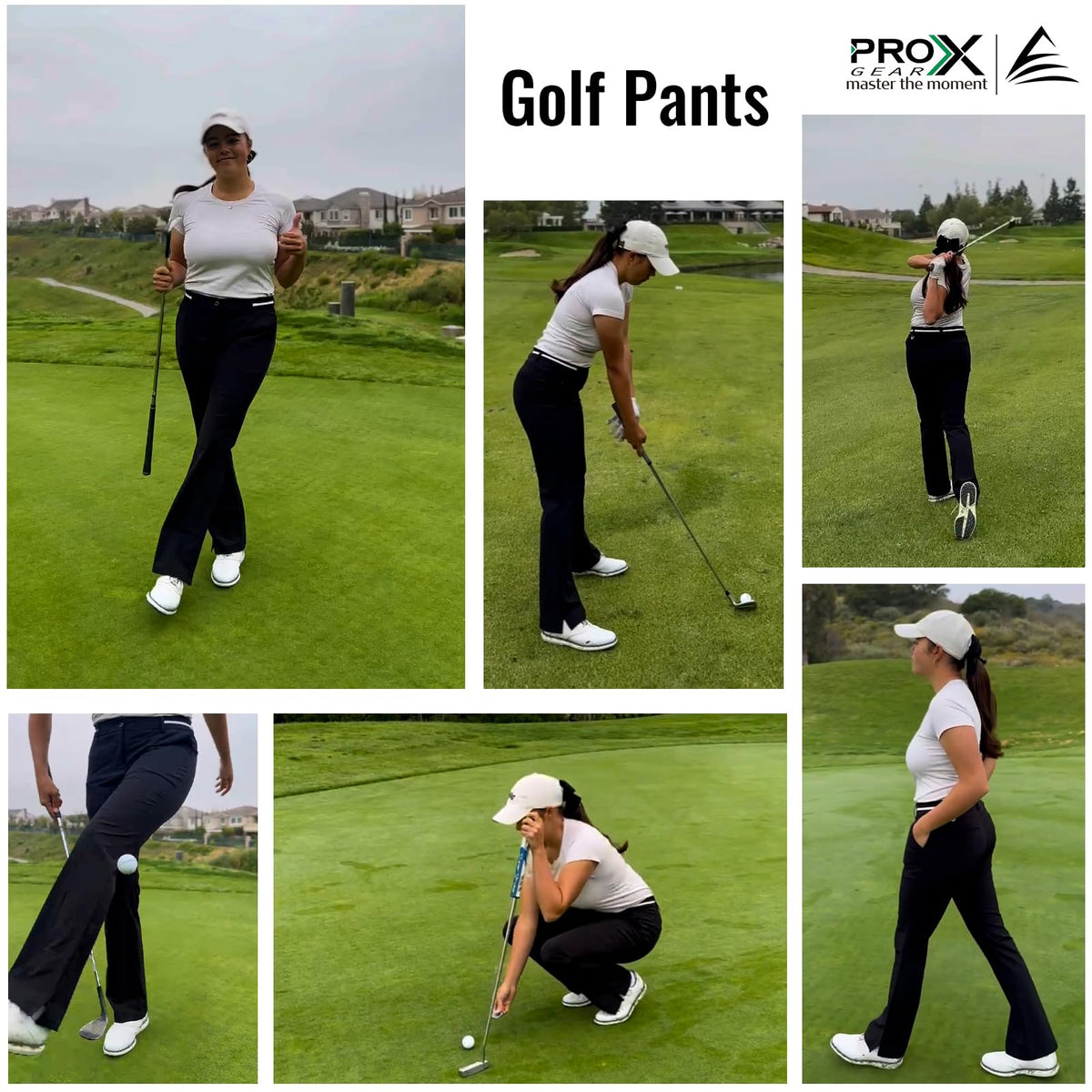 Pro X Gear Women's Golf Pants Moisture-wicking keeps you cool during activity.