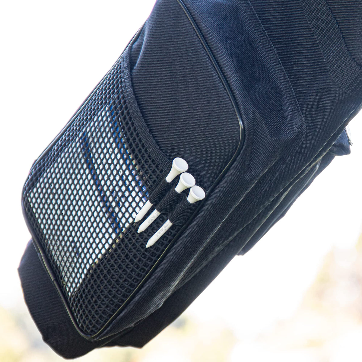 ProActive Sports 5-inch Sunday bag in use at the driving range.