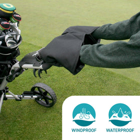 ProActive Sports Golf Ultimittens dry-windproof design keeps hands dry in harsh weather.