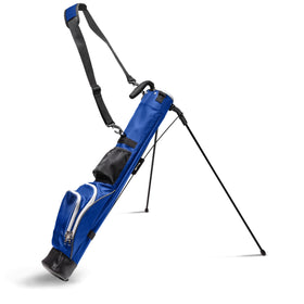 ProActive Sunday Stand Bag blue front view, ultralight design for quick rounds