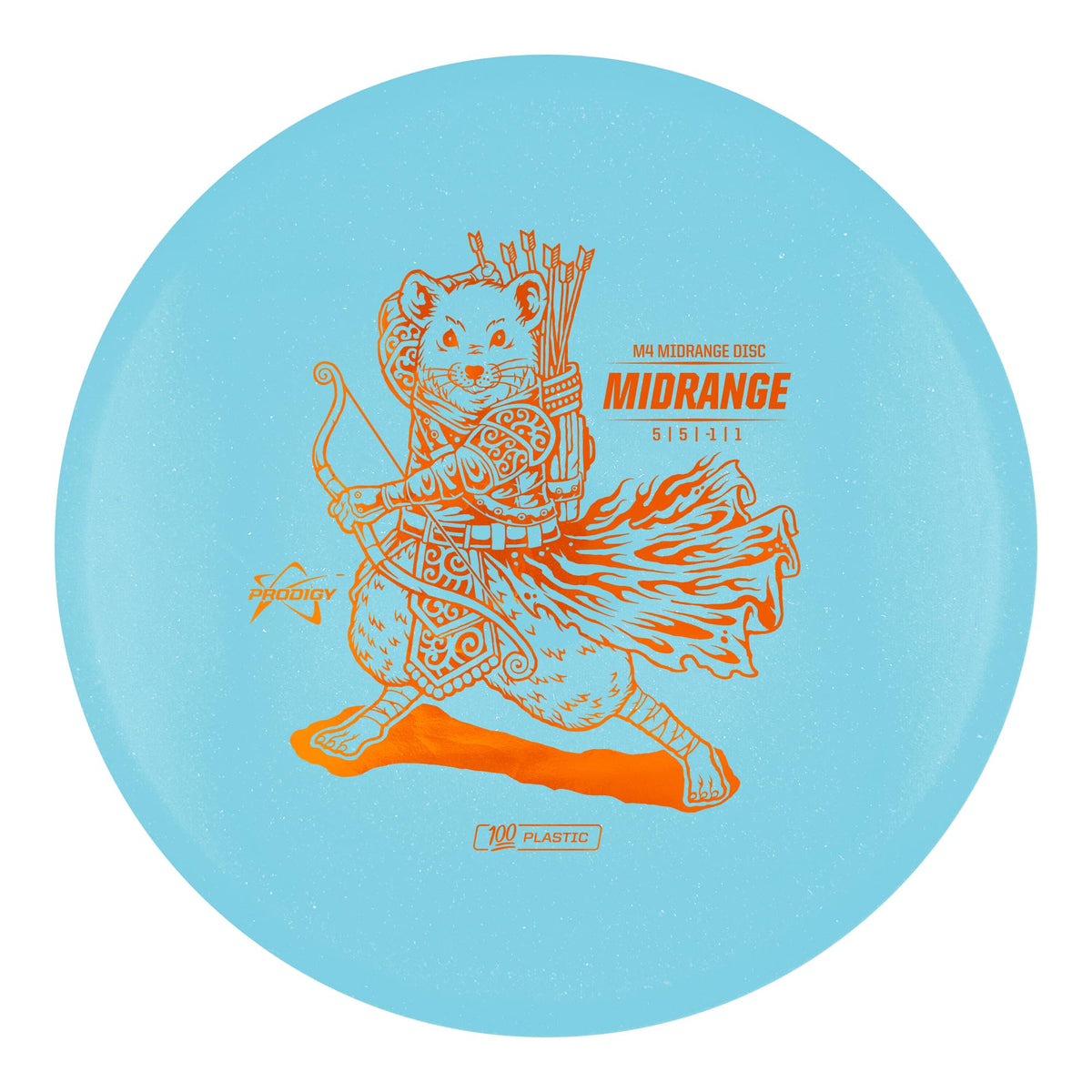 Lightweight 159g discs in the Prodigy 100-series support smoother, less tiring throws.