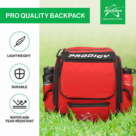 Prodigy BP-1 V3 capacity illustration showing 30 plus discs fit