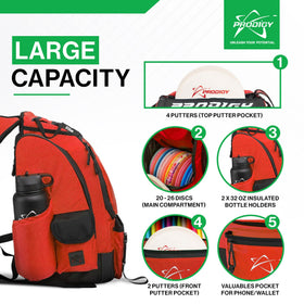 Prodigy BP-1 V3 top pocket housing towels and small items