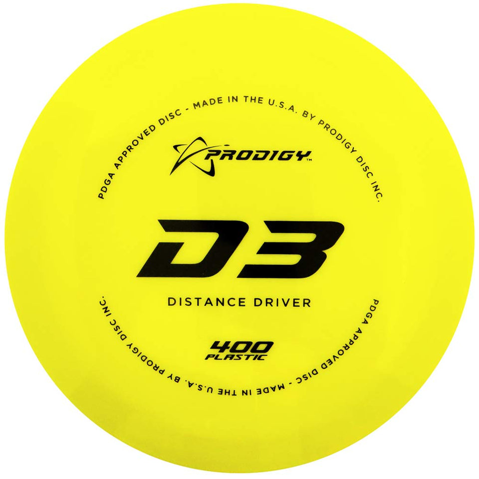 Prodigy Disc 400 D3 Driver delivers stable distance flight for all skill levels
