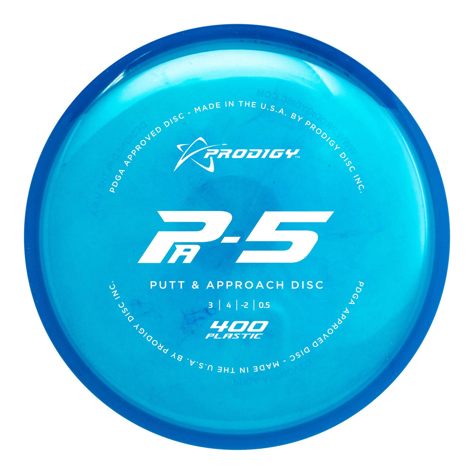 Prodigy PA-5 putter in hand showing comfortable grip for beginners
