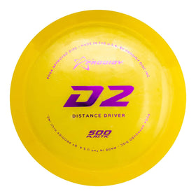 Prodigy Disc 500 D2 backhand throws follow a consistent flight path.