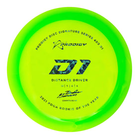 Prodigy Disc Gannon Buhr 400 D1 right profile highlights durable 400 Series plastic
