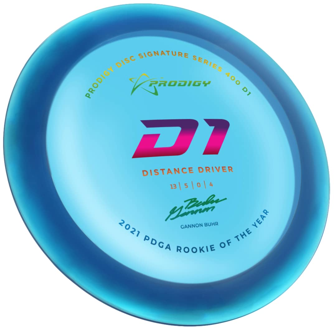Prodigy Disc Gannon Buhr 400 D1 signature series mark emphasizes limited edition design