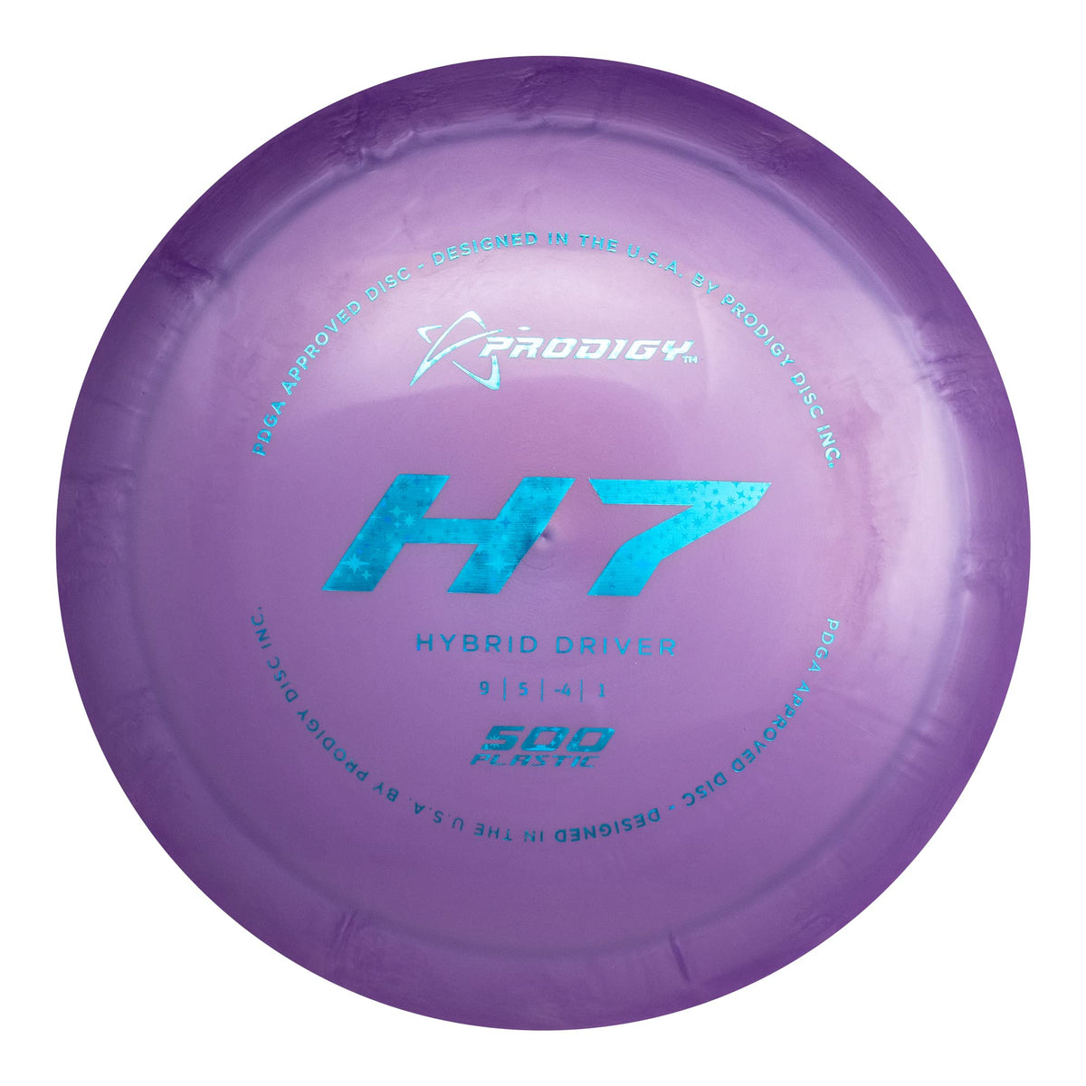Prodigy Disc H7 durable plastic close-up highlighting sturdy build for rough tees.