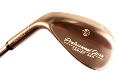 Professional Open Series 56 wedge weight behind the sweet spot for tighter dispersion