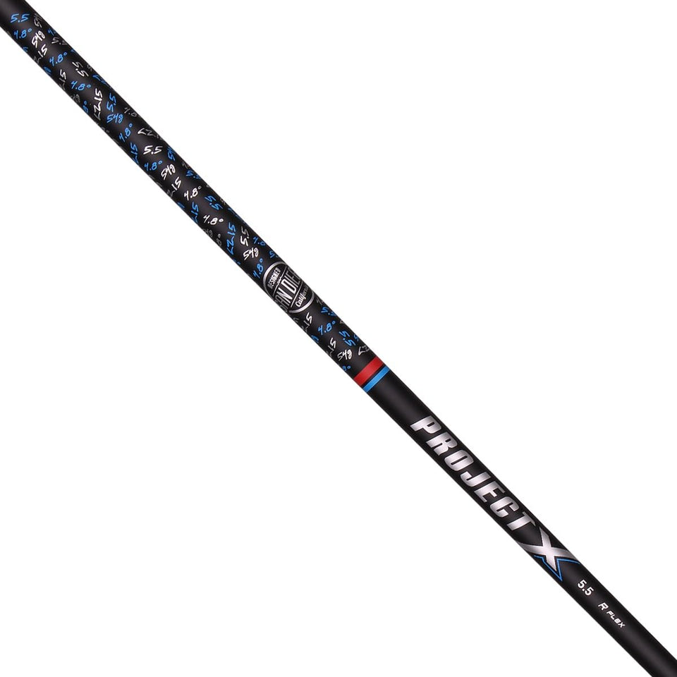 Project X LZ graphite driver shaft close-up emphasizing stability for precise ball control.