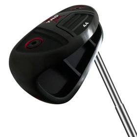 Adjustable loft chipper showing 37° and 44° options for versatile shots.