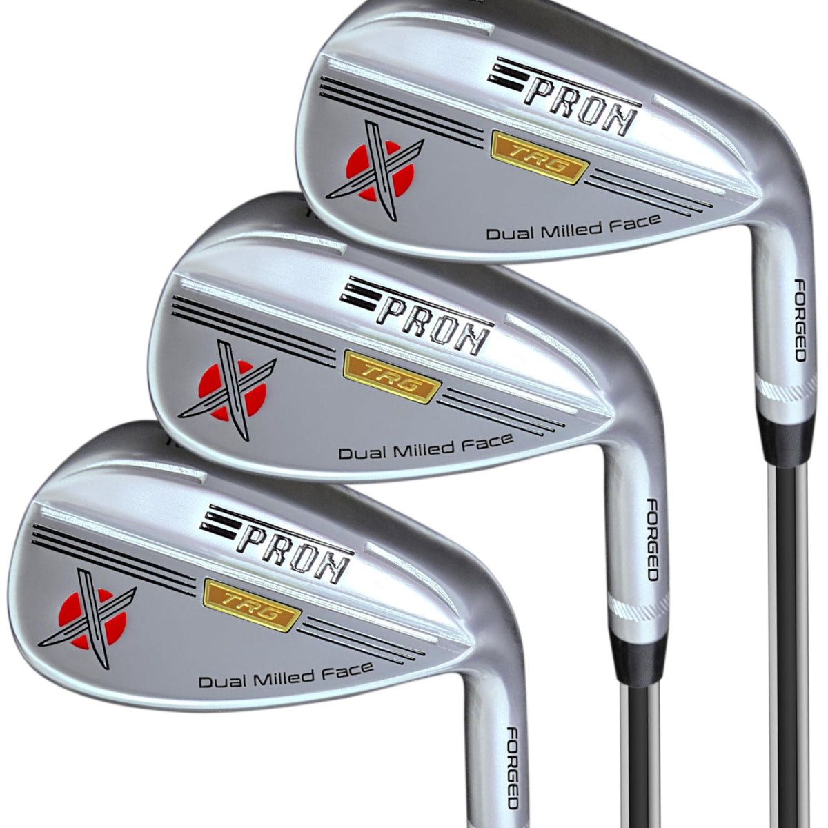 pron japan trs wedge set in pearl finish ready for precision short games and greenside control