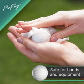 ProPlay Wipes on cart for quick swing prep