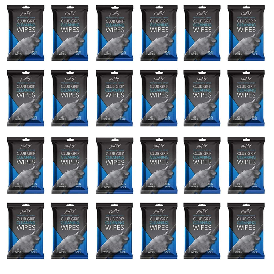 ProPlay Club Grip Cleaning Wipes pack front for quick on-course grip cleaning.