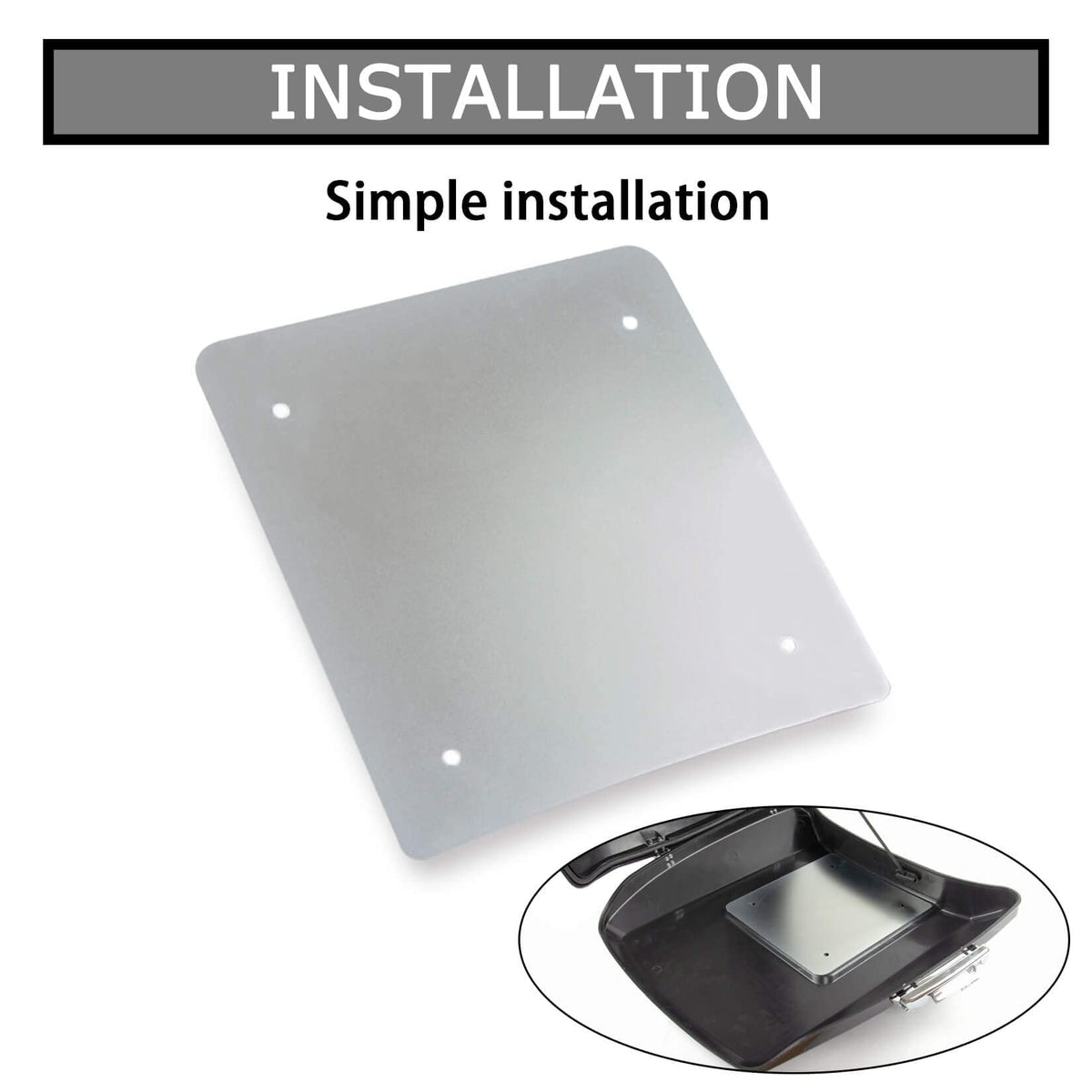 PSLER Tour Pack Base Plate bottom reinforcement boosts luggage stability on rough roads