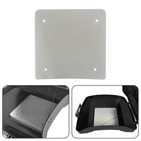 PSLER Tour Pack Base Plate front view shows rugged metal reinforcement for touring luggage