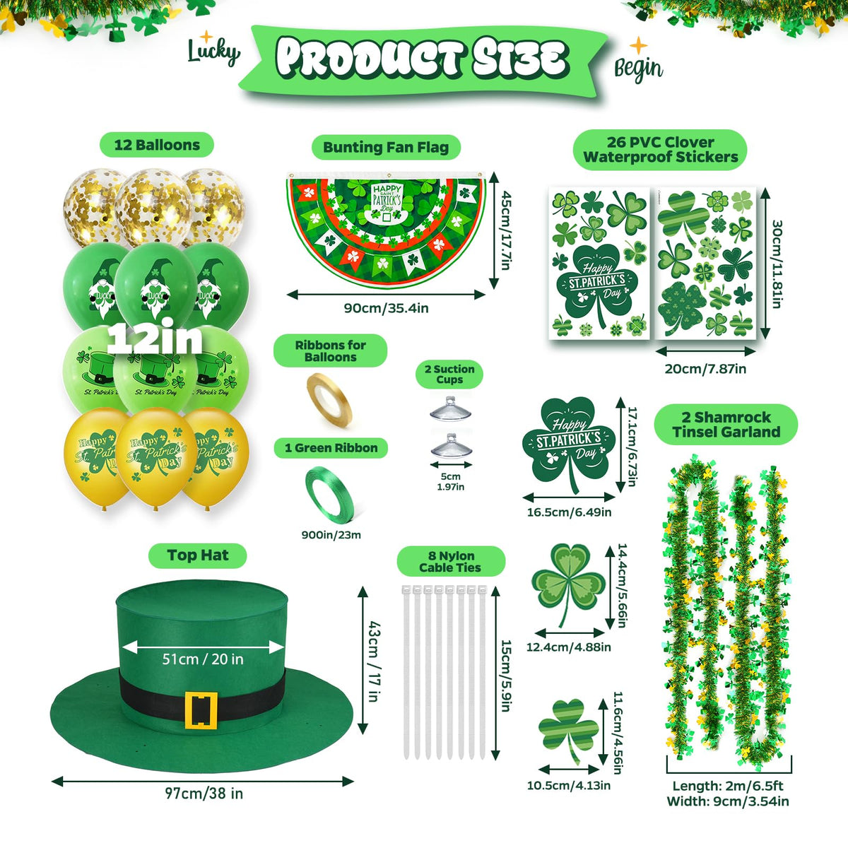 PTCRUT green tinsel garland enhances shine and outdoor visibility.