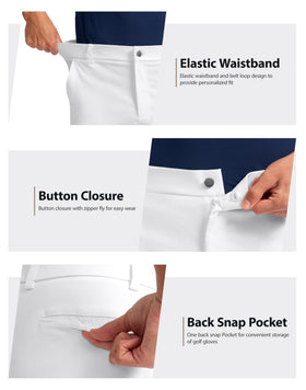 Pudolla shorts 7/9 inch length supports unrestricted movement on and off the course