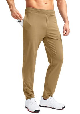 Pudolla men's golf pants with stretch fabric for unrestricted movement
