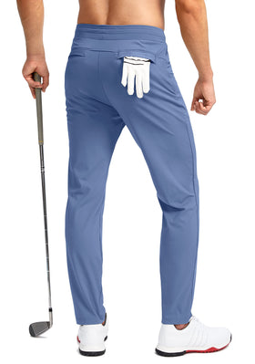 Pudolla UPF50+ golf pants for sun protection during outdoor play.