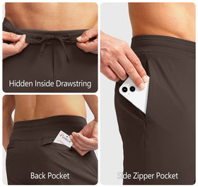 Pudolla men's golf pants with UPF50+ sun protection for outdoor wear.
